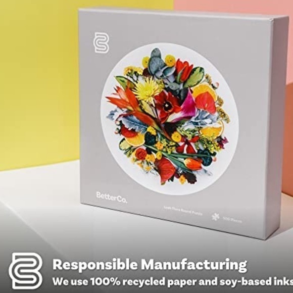 Better Co. Lush Flora Round Puzzle - Picture 4 of 11